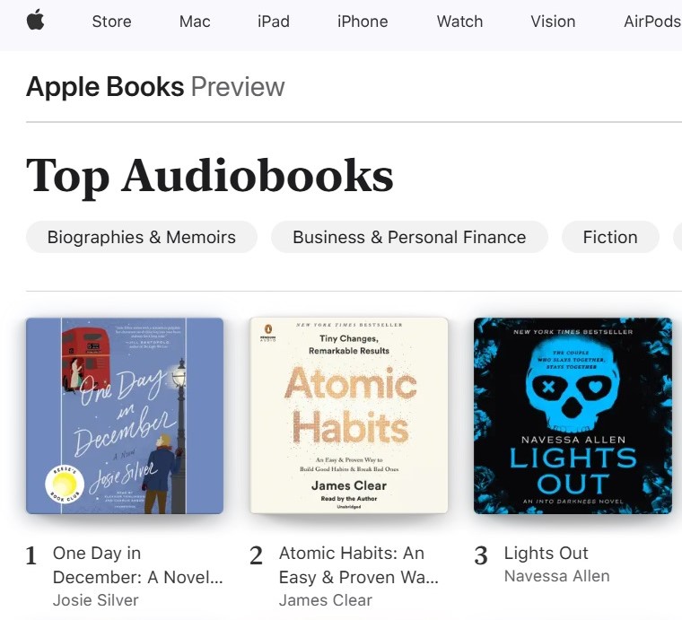 Apple Audiobooks